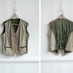 Vintage 90s Suede Vest Dirndl Waistcoat Dirndl Vest Mens M Vest Mens Suede Waistcoat Womens Suede Waistcoat Leather Vest