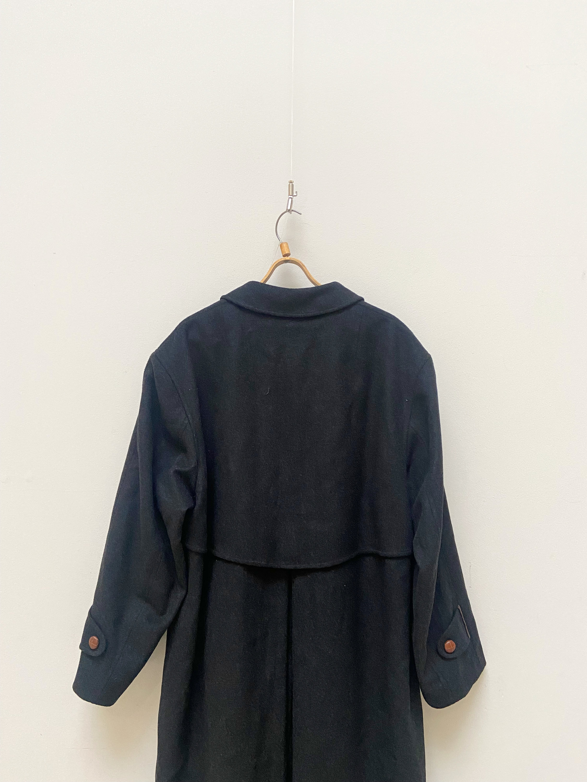 ECHTER Alpen-Loden Vintage Overcoat Leather Button Closure