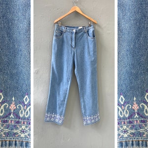 Ladies embroidered deals jeans