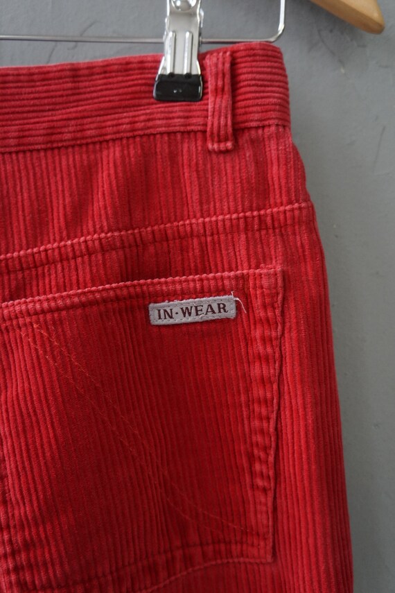 Vintage Corduroy Pants Red Corduroy Trousers W27 … - image 7