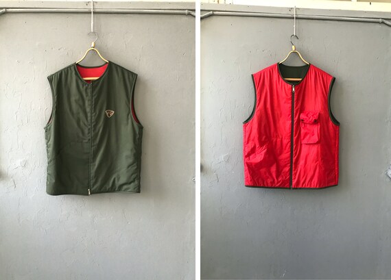 Vintage 90s Reversible Vest Mens Hunting Vest XL … - image 1