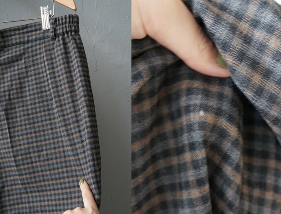 Vintage 1990s Wool Brown Plaid Pants Vintage 1990s Wool Brown Plaid Pants