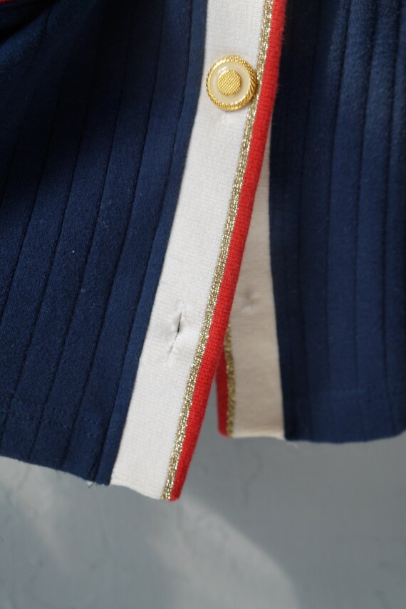 Cardigan Vintage Rayé Marin Bleu Marine Et Blanc - Marque Whistles - Taille 8-10 (1) - Occasion Très Bon état
