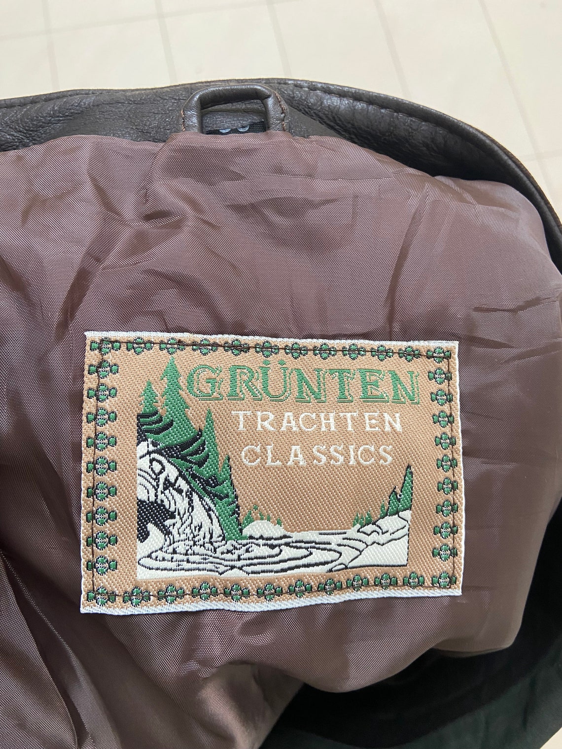 Premium Grey Wool and Green Velvet Trachten Vest For Mens