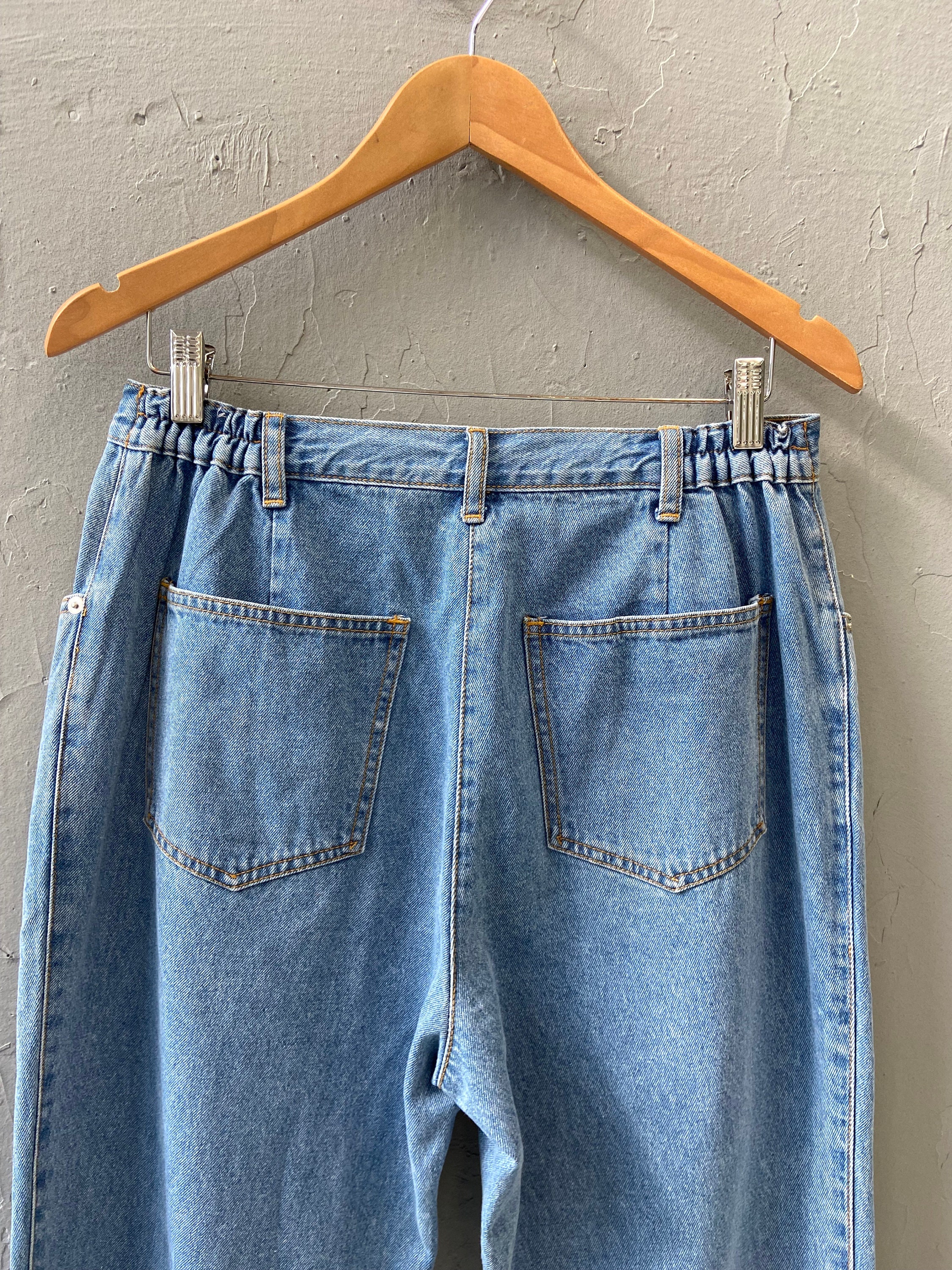 90年代ヴィンテージ刺繍デニムパンツ - フェスティバルジーンズ W32 