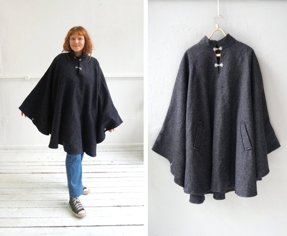Vintage Cape Coat Women Wool Cape Coat Trachten Ca
