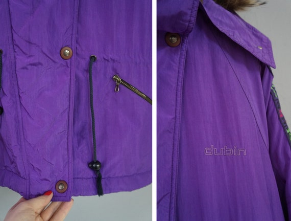 Vintage 90s Dubin Ski Jacket Womens Purple Ski Ja… - image 10