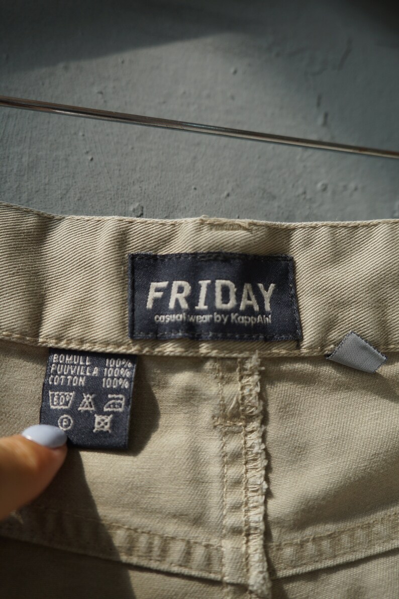 90s cargo pants with tassels