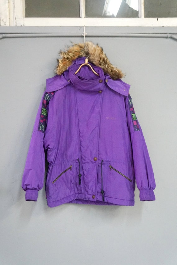 Vintage 90s Dubin Ski Jacket Womens Purple Ski Ja… - image 3