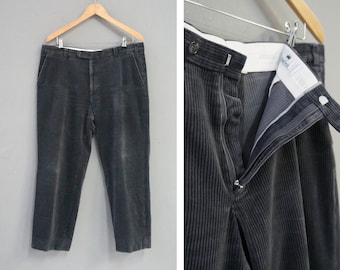 ヴィンテージ 90年代 グレー コーデュロイ パンツ W37