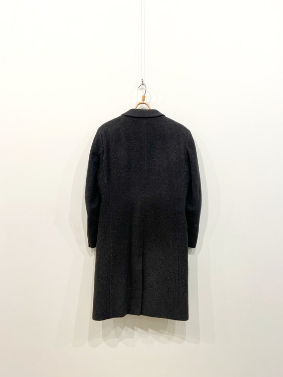 Vintage ORATOP Coat Dark Gray Wool Coat Mens Gray… - image 5