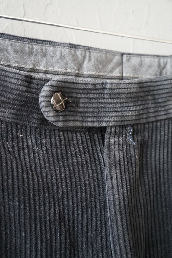 Vintage 90s Corduroy Pants Black Corduroy Trouser… - image 6