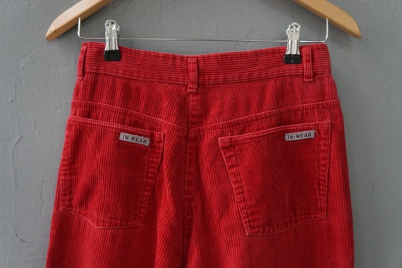 Vintage Corduroy Pants Red Corduroy Trousers W27 … - image 6