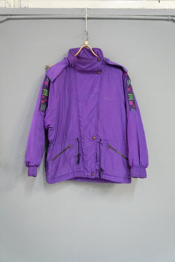 Vintage 90s Dubin Ski Jacket Womens Purple Ski Ja… - image 2