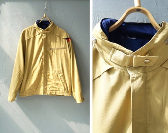 Vintage 90s Yellow Bomber Jacket: Mens L-XL Windbreaker