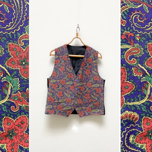 Boho Paisley Emb Vest
