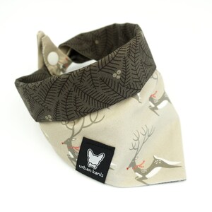 Oh Deer - Bandana réversible à clipser pour chien ou chat
