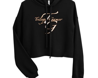 Trilogy Gamer - Felpa con cappuccio corta (bianca).