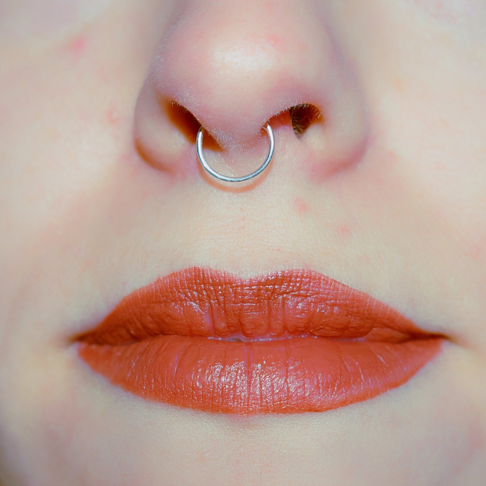 Nose septum piercing ring/Nose piercing jewelry/Simple hoop Etsy