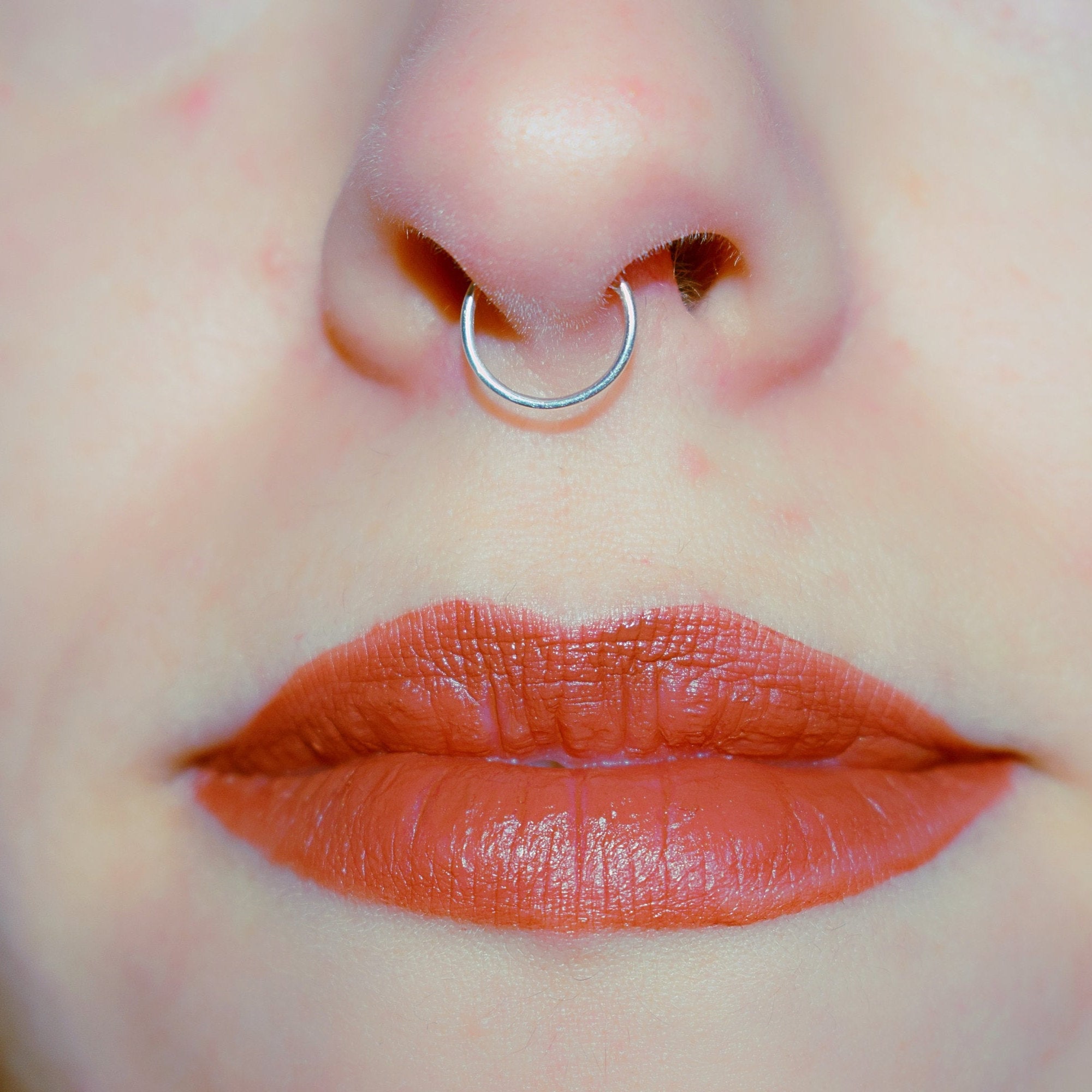 Nose septum nopiercing hoop ring/Nose withoutpiercing Etsy