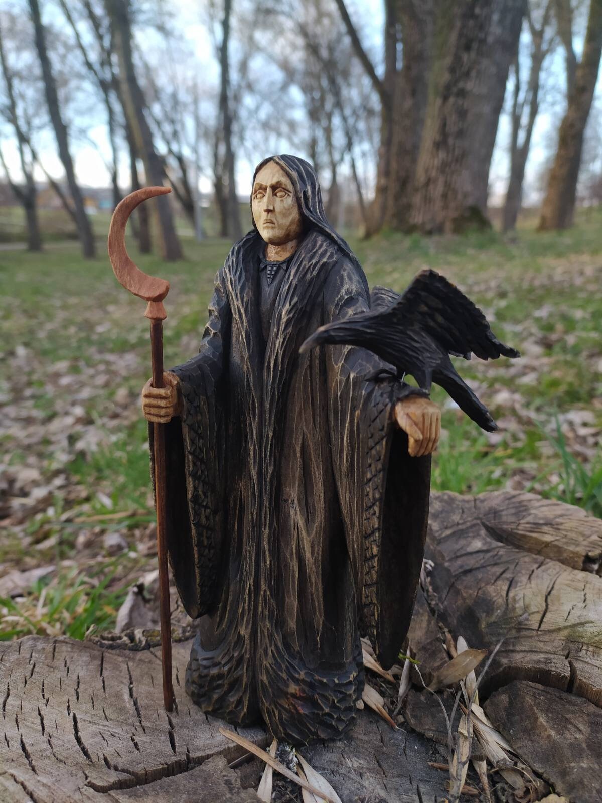 Pagan Göttin Mara HolzStatuette der paganen Göttin Etsy