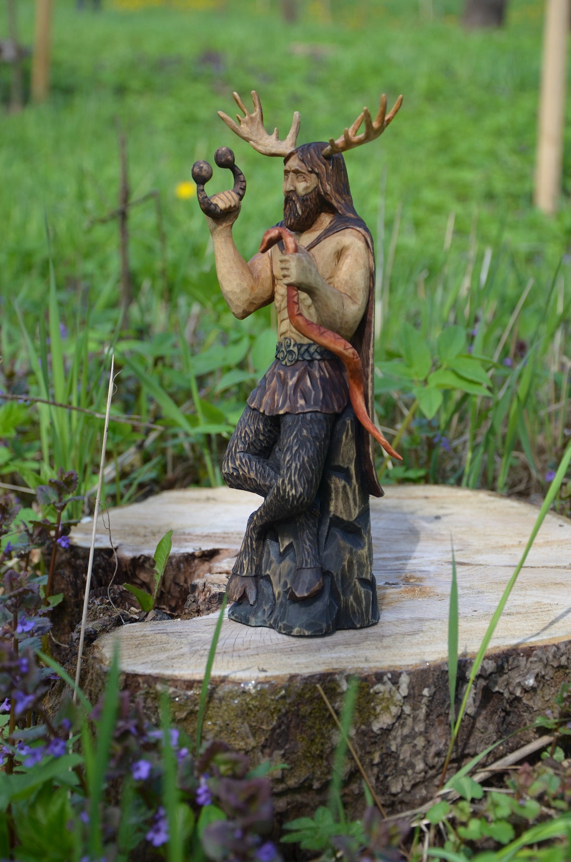 Cernunnos Statue Celtic God Cernun Pagan Altar Wicca | Etsy