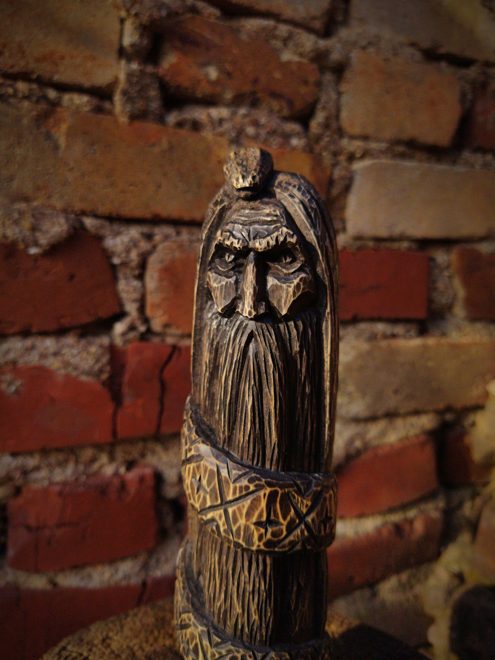 Loki Wooden statue Loki statue Norse pagan Scandinavian Etsy