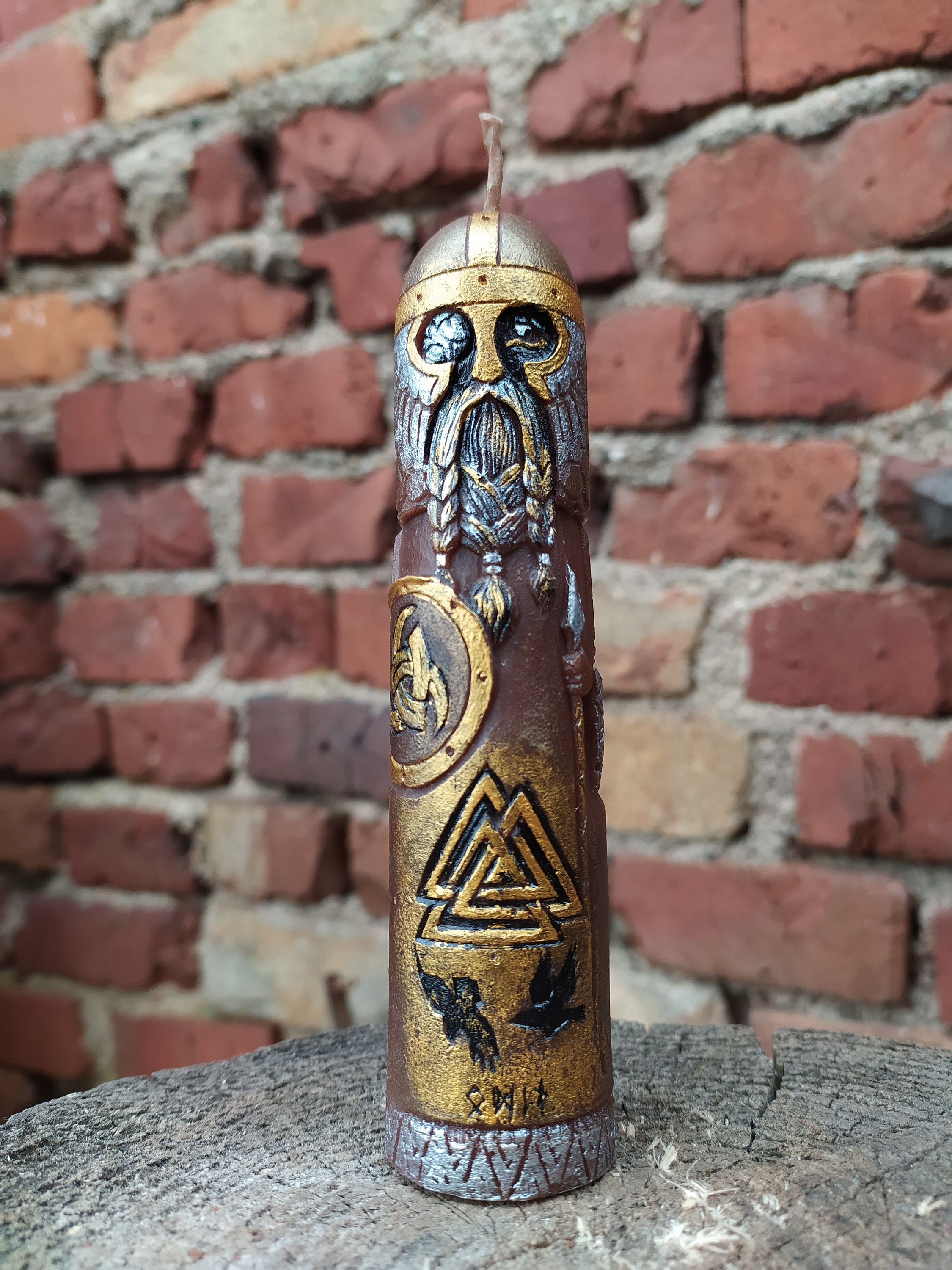 Ritual candle Candle Odin Allfather Wotan Norse gods Etsy