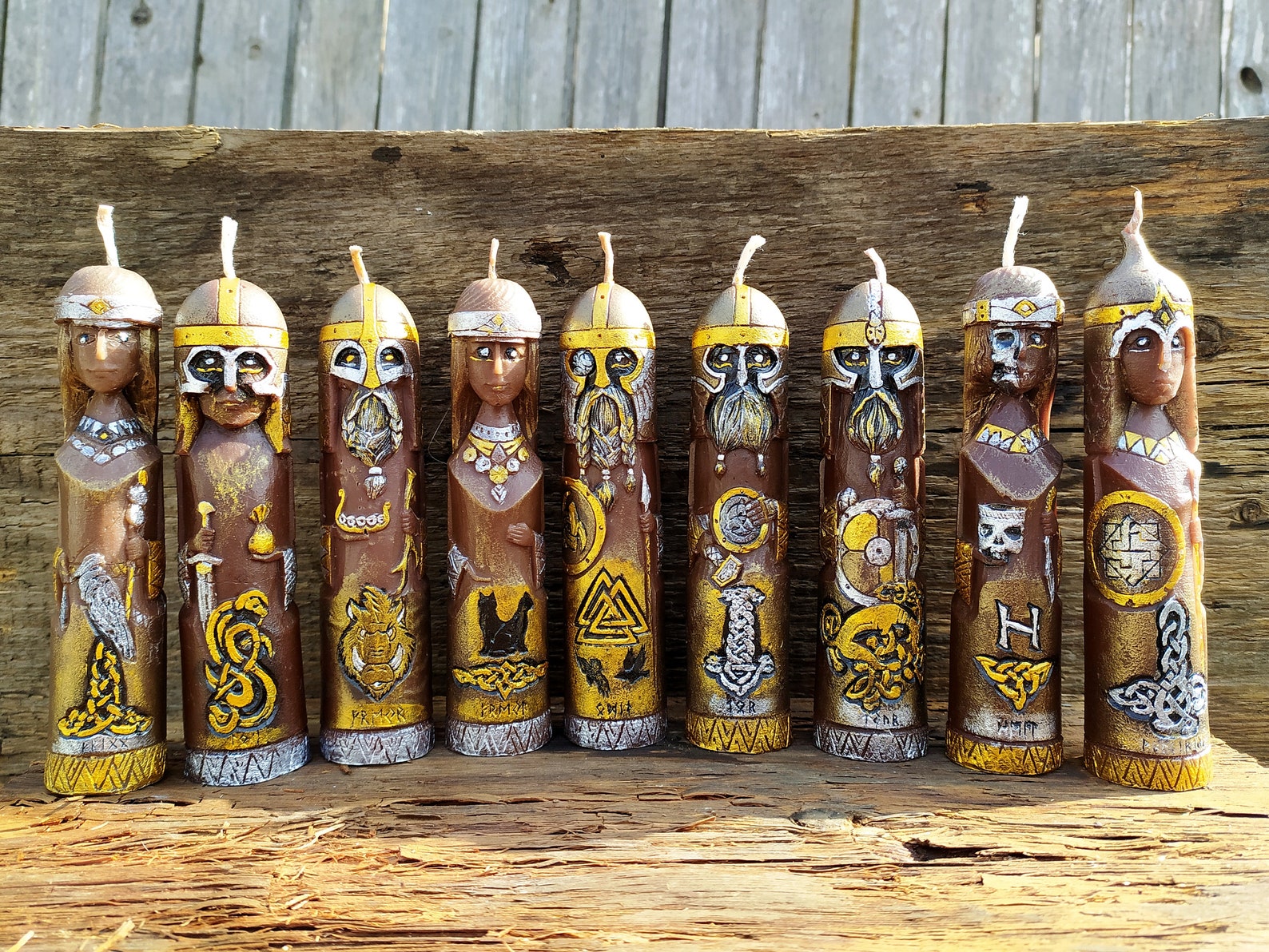 Ritual candle Candle Odin Allfather Wotan Norse gods Etsy