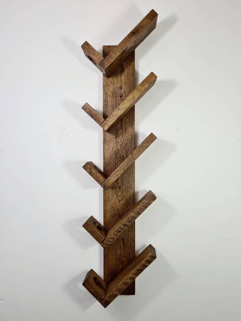Luxury Solid Oak Wall Mounted Wine Rack by Distressed Studio Etsy UK
