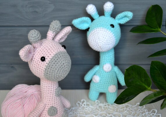 crochet giraffe stuffed animal
