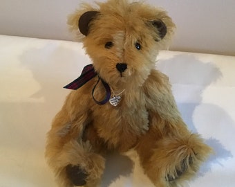 Der Patrick handgemachter goldener Mohair-Teddybär