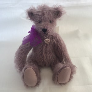 Les oursons en peluche faits main Newton Lavender