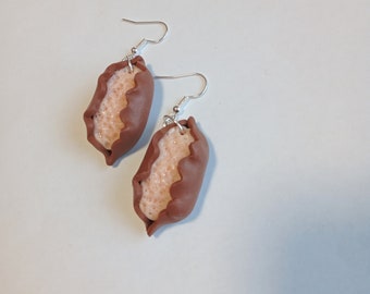 Karelian Pie Earrings: Handmade Polymer Clay Finnish Jewelry