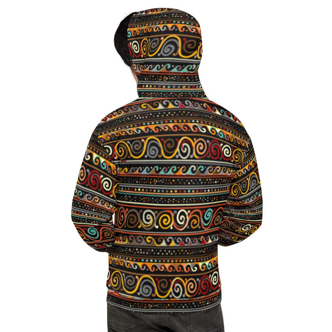 Ethnic Style Hoodie Tribal Hooded Sweater Unisex Hoodie Etsy