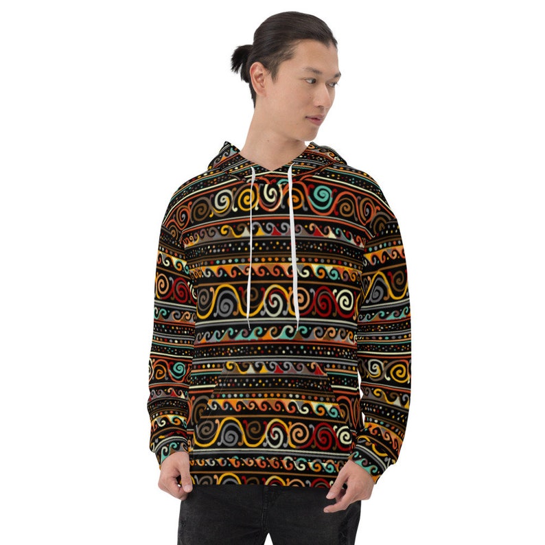 Ethnic Style Hoodie Tribal Hooded Sweater Unisex Hoodie Etsy