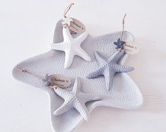 Concrete starfish with suspension, available in 3 colours