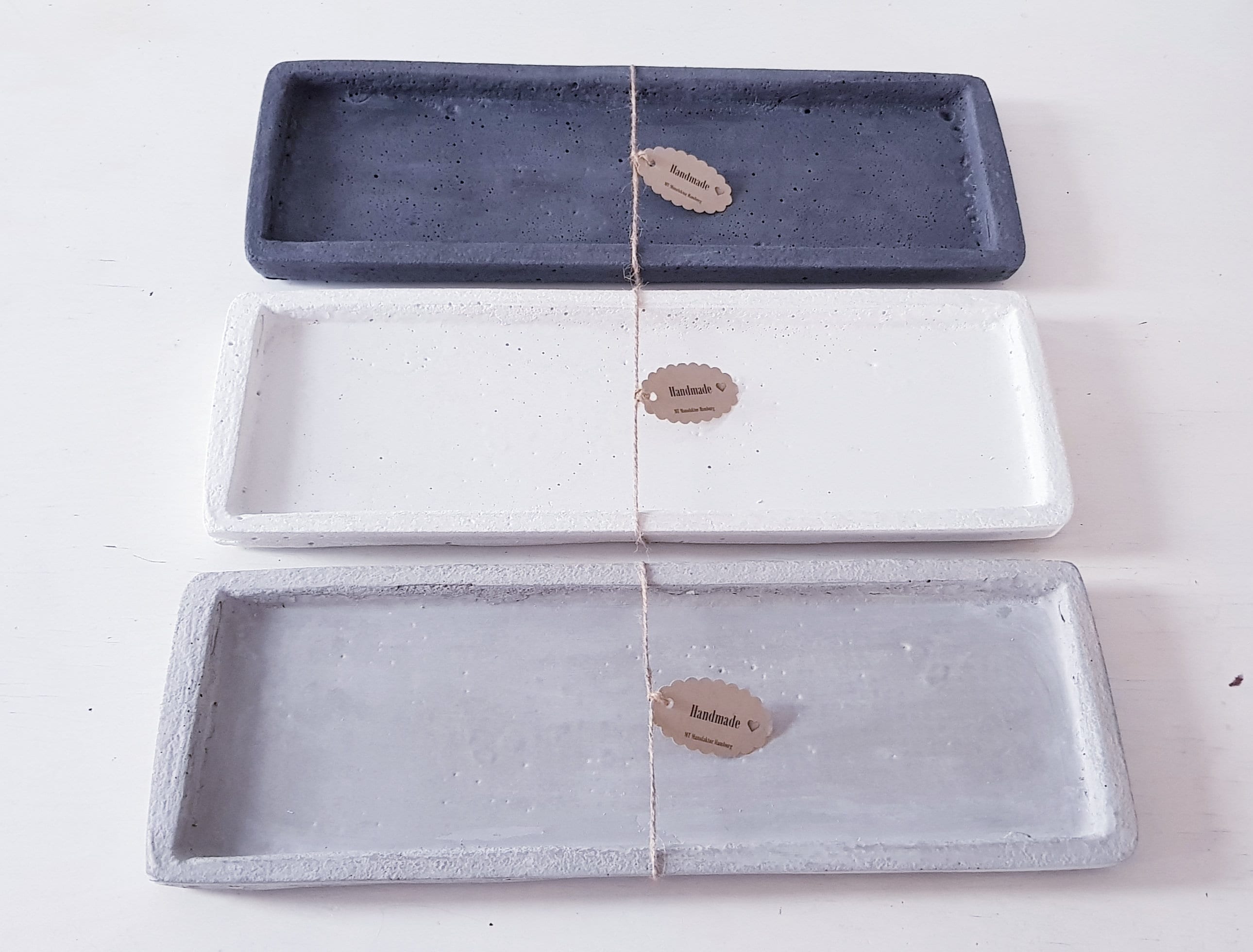 Plateau Décoratif en Béton, Plateau Disponible 3 Couleurs