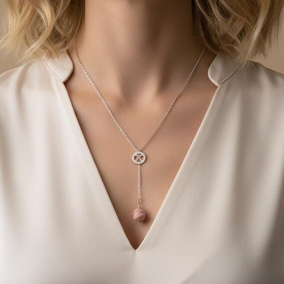 Collana Scorrevole Donna A Stella E Luna – Catena A Maglie In Acciaio Inossidabile, Regolabile 64 Cm, Regalo Per Compleanno O Natale - 4