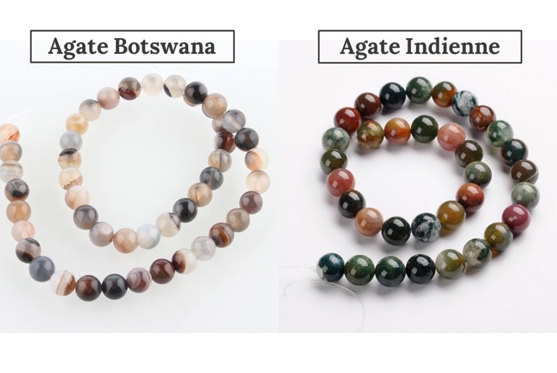 more than 15 stones to choose from Custom Creation Necklace with natural stones to customize