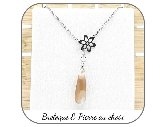 Collana con stella marna, collana regolable, collana con nodo
