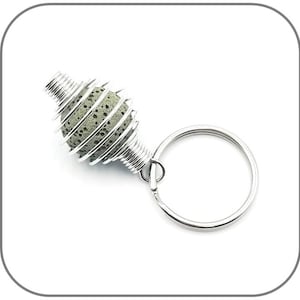 Steel Key Ring Essential Oil Diffuser Lava Stone 16mm - Perfume and color options of your choice