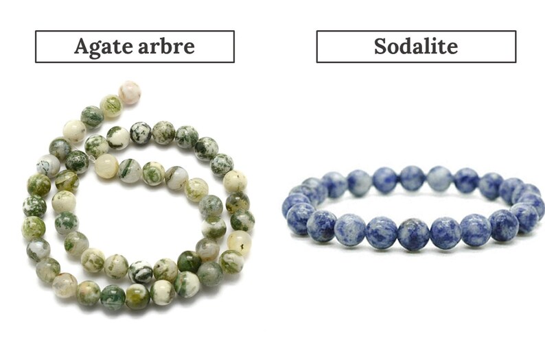 more than 15 stones to choose from Custom Creation Necklace with natural stones to customize