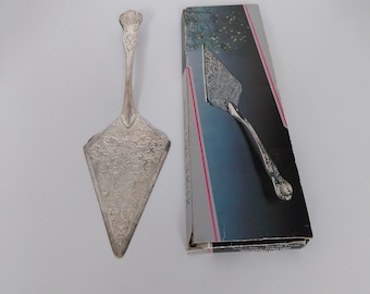Silver Plated Cake Server, Kings Pattern, Original Box