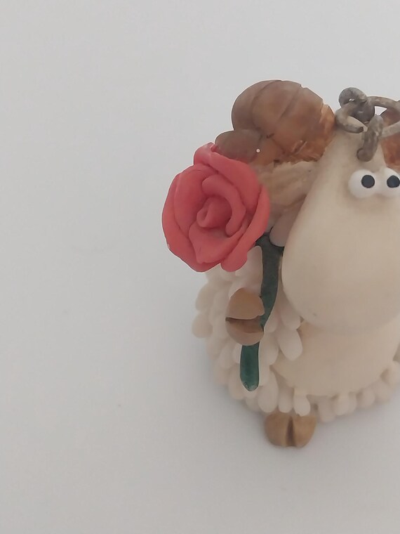 Novelty Sheep Resin Keychain: Bag Charm by P China View 5