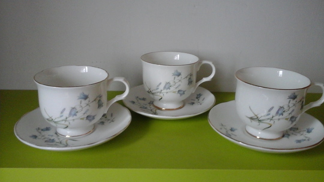 Sadler Wellington Tea Cups & Saucers Set of Three. 1960s Etsy