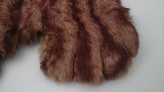 1940s Fur & Leather Gloves in Original Greys of B… - image 6