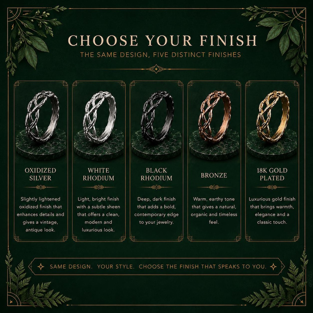 Legend Rhodium Coated Ring Finish Upgrade — Gold Plated, Rhodium, Bronze Coating for Custom ...