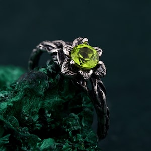 Enchanted Forest Ring, Woodland Whispers Ring, Blossom Twig Ring, Whimsical Vine Ring, Unique ring