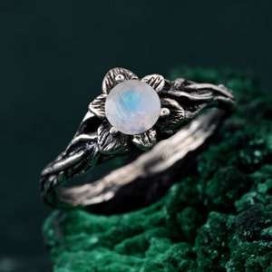 Woodland Whispers Ring, Enchanted Forest Ring, Blossom Twig Ring, Whimsical Vine Ring, Unique ring